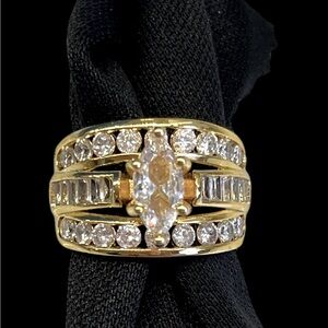 Beautiful marquise cut CZ ring